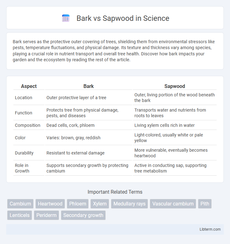 Sapwood vs Bark in Science - What is The Difference?