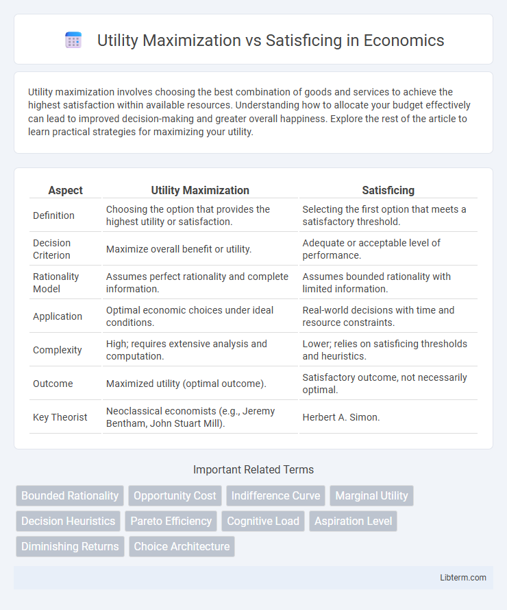 Satisficing vs Utility Maximization in Economics - What is The Difference?