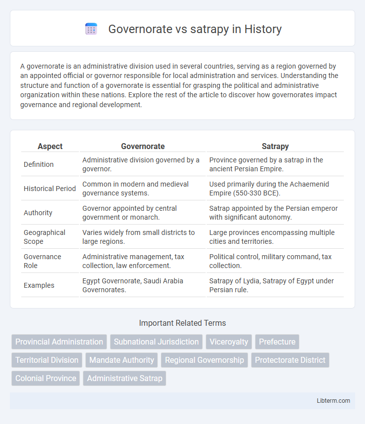 satrapy vs Governorate in History - What is The Difference?