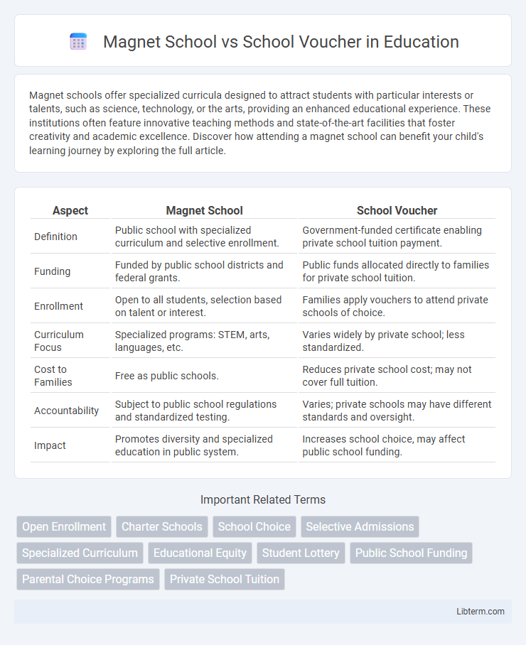 School Voucher vs Magnet School in Education - What is The Difference?