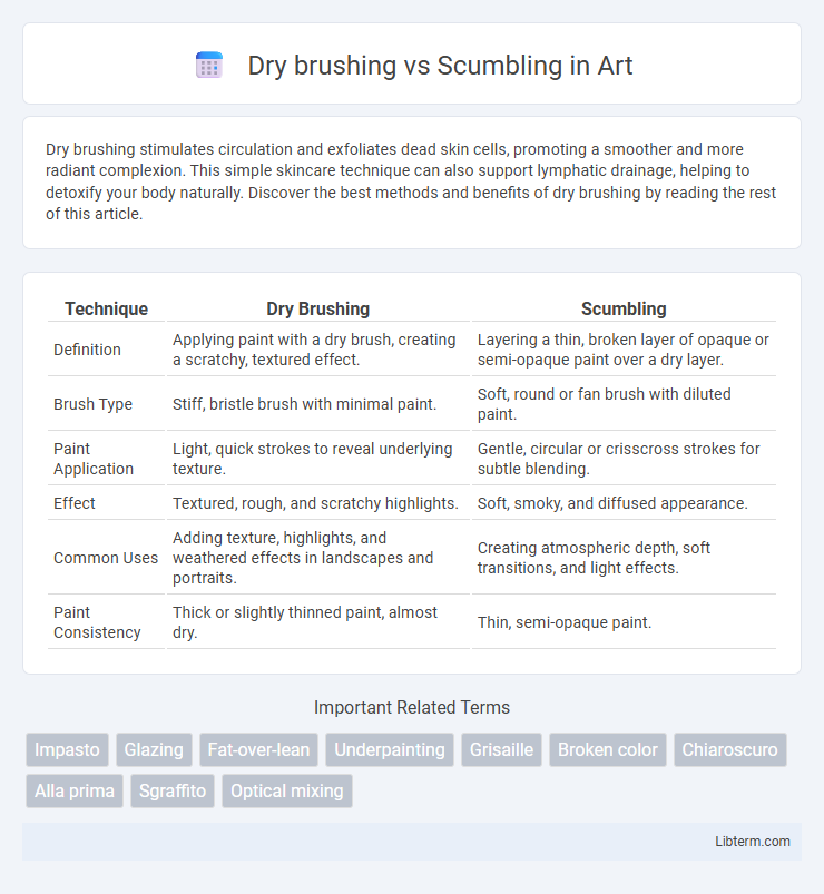 Scumbling vs Dry brushing in Art - What is The Difference?