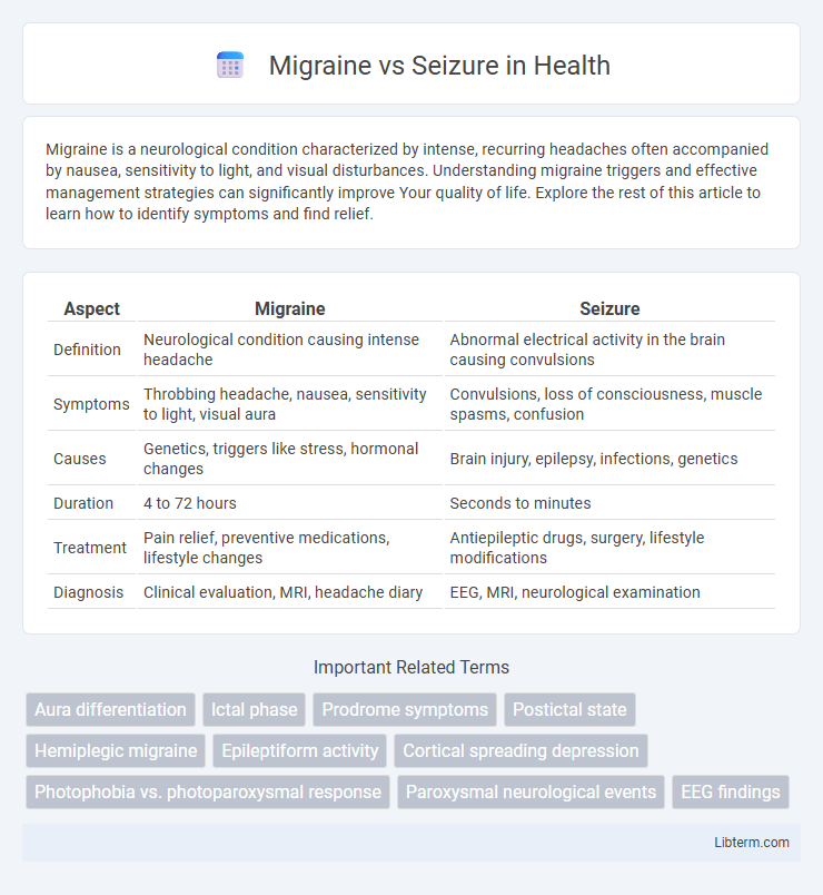Seizure vs Migraine in Health - What is The Difference?