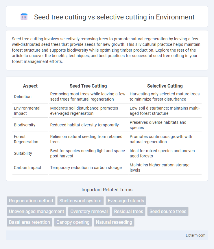 selective cutting vs Seed tree cutting in Environment - What is The Difference?