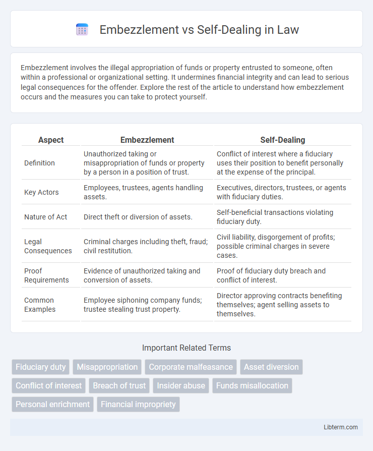Self-Dealing vs Embezzlement in Law - What is The Difference?