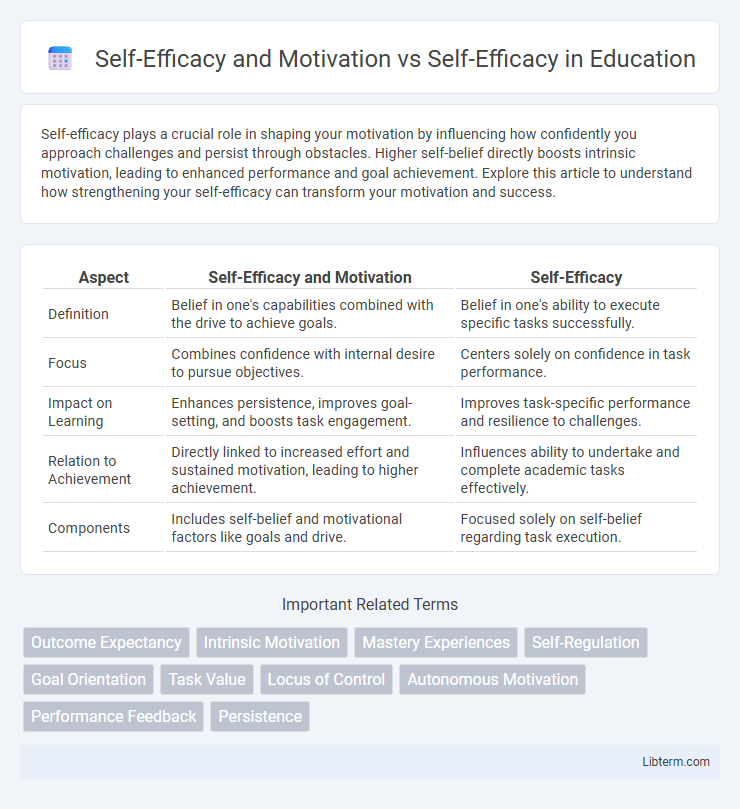 Self-Efficacy vs Self-Efficacy and Motivation in Education - What is The Difference?