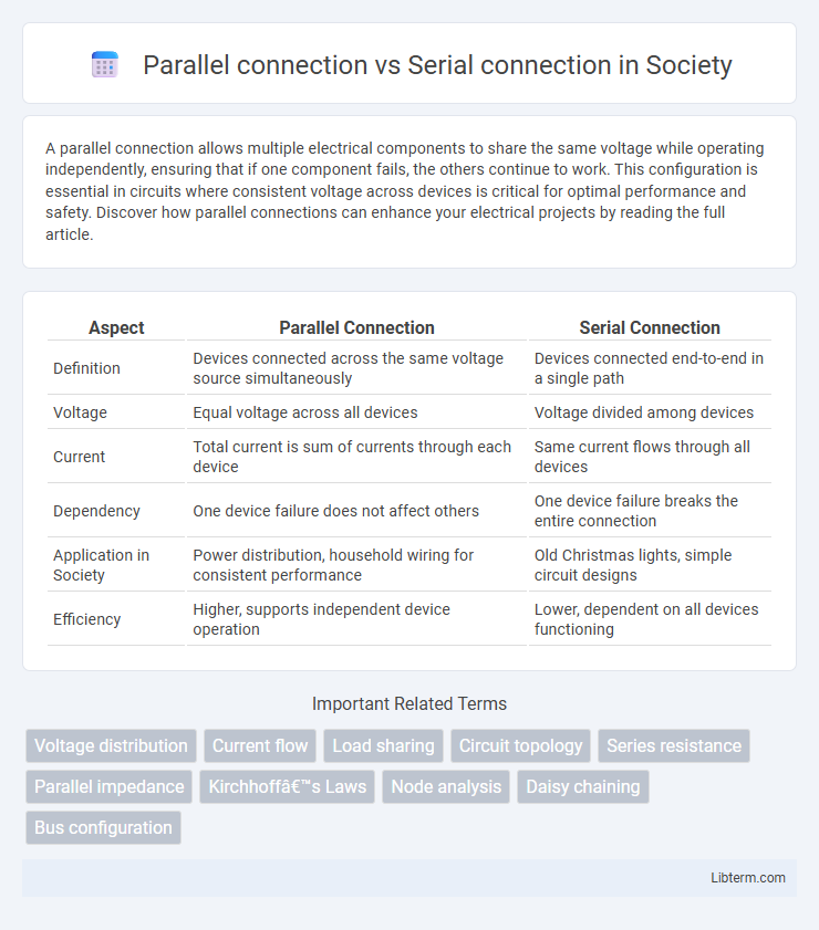 Serial connection vs Parallel connection in Society - What is The Difference?