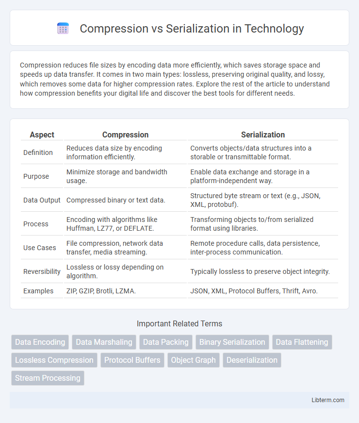 Serialization vs Compression in Technology - What is The Difference?