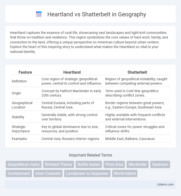 Shatterbelt vs Heartland in Geography - What is The Difference?