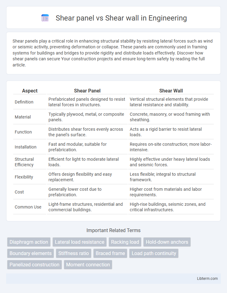 Shear wall vs Shear panel in Engineering - What is The Difference?