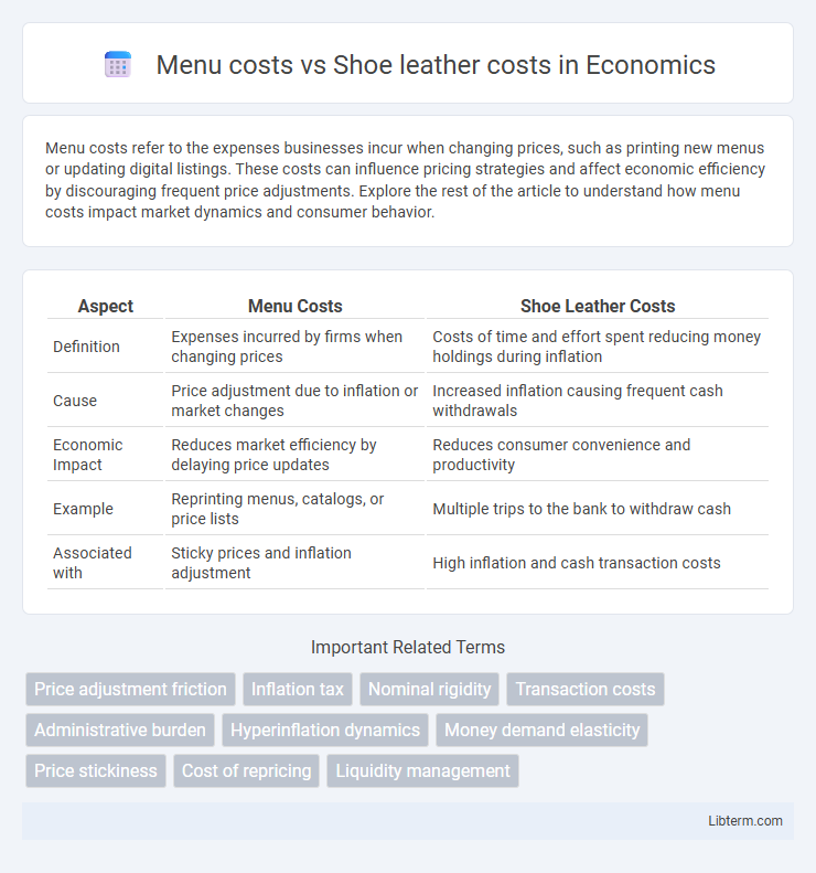 Shoe leather costs vs Menu costs in Economics - What is The Difference?