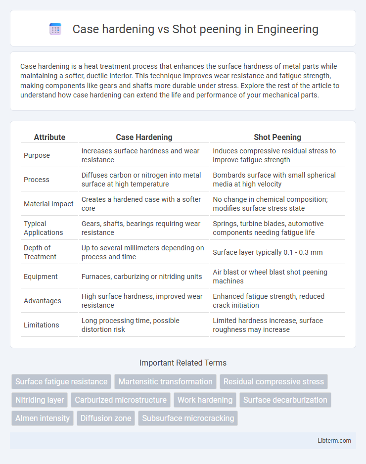 Shot peening vs Case hardening in Engineering - What is The Difference?