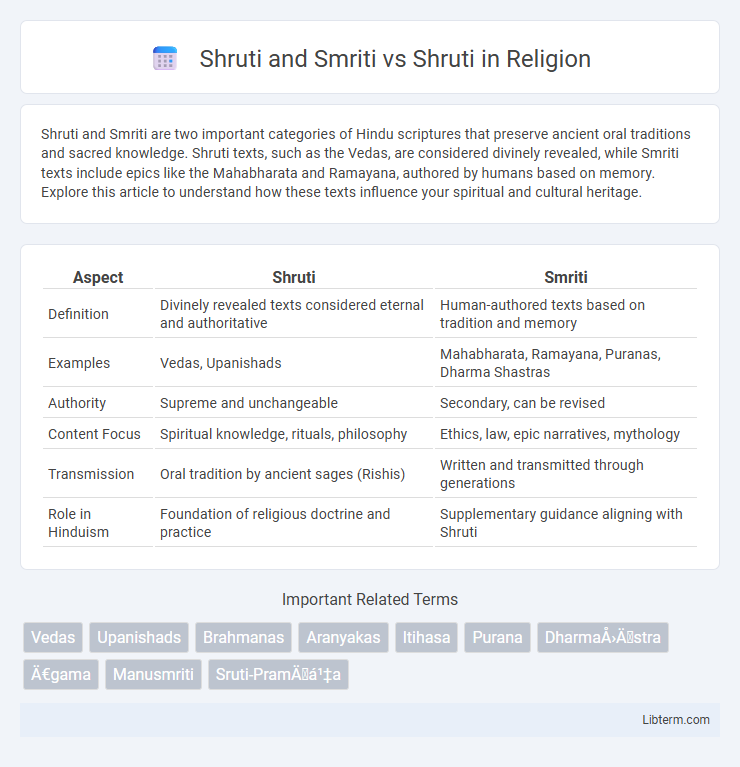 Shruti vs Shruti and Smriti in Religion - What is The Difference?