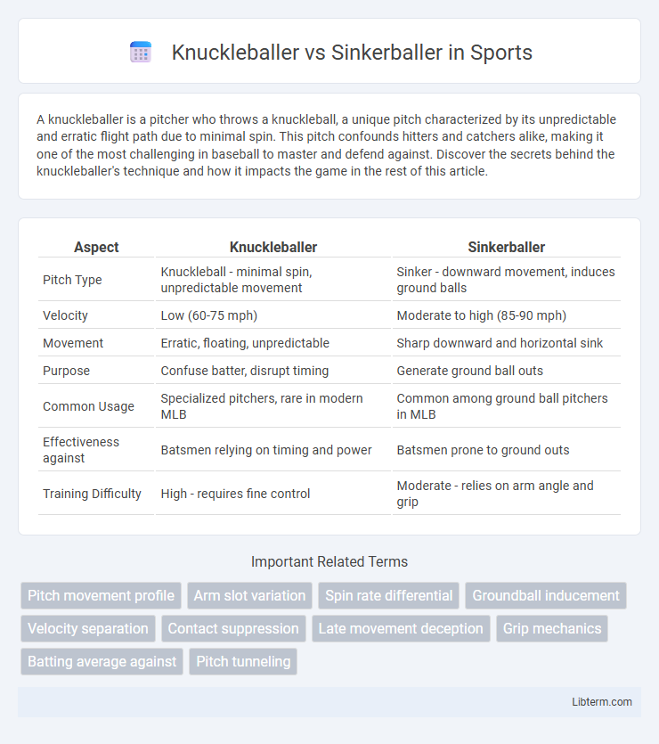 Sinkerballer vs Knuckleballer in Sports - What is The Difference?