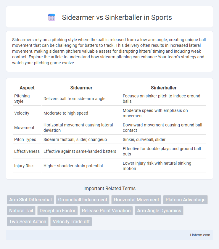 Sinkerballer vs Sidearmer in Sports - What is The Difference?