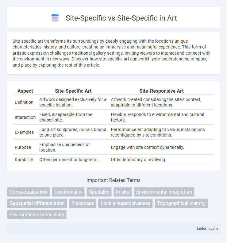 Site-Specific vs Site-Specific in Art - What is The Difference?
