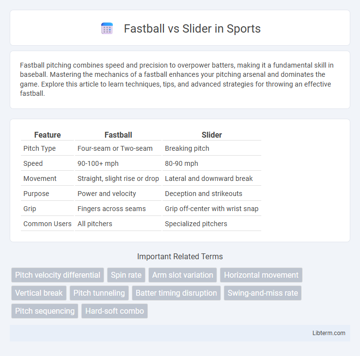 Slider vs Fastball in Sports - What is The Difference?