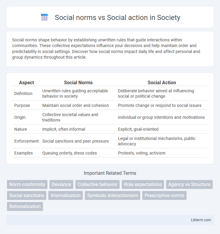 Social action vs Social norms in Society - What is The Difference?