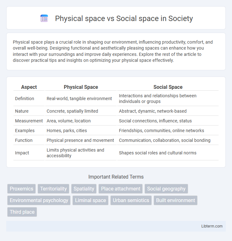 Social space vs Physical space in Society - What is The Difference?