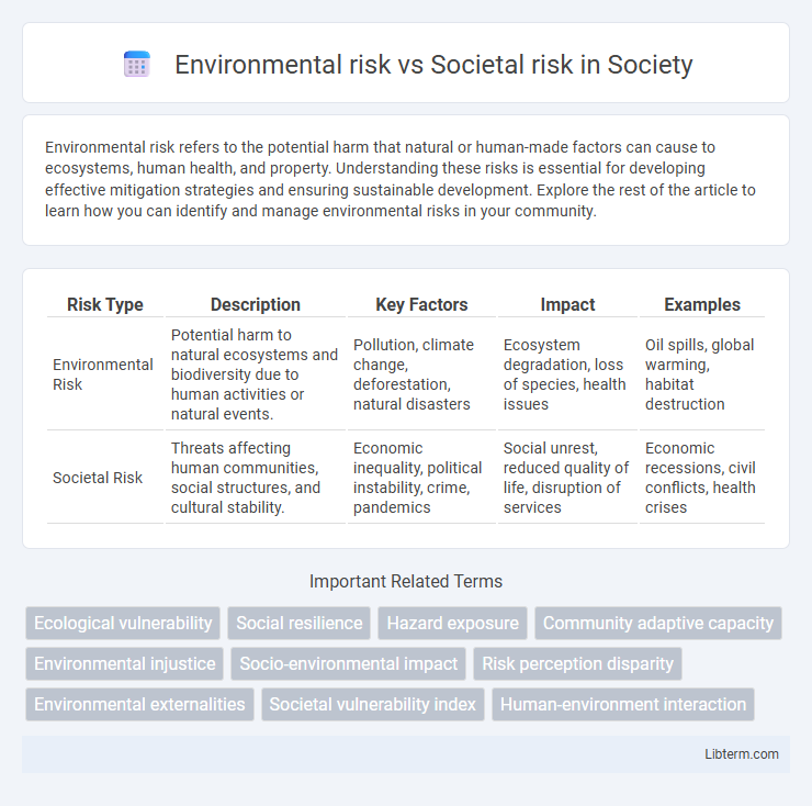 Societal risk vs Environmental risk in Society - What is The Difference?