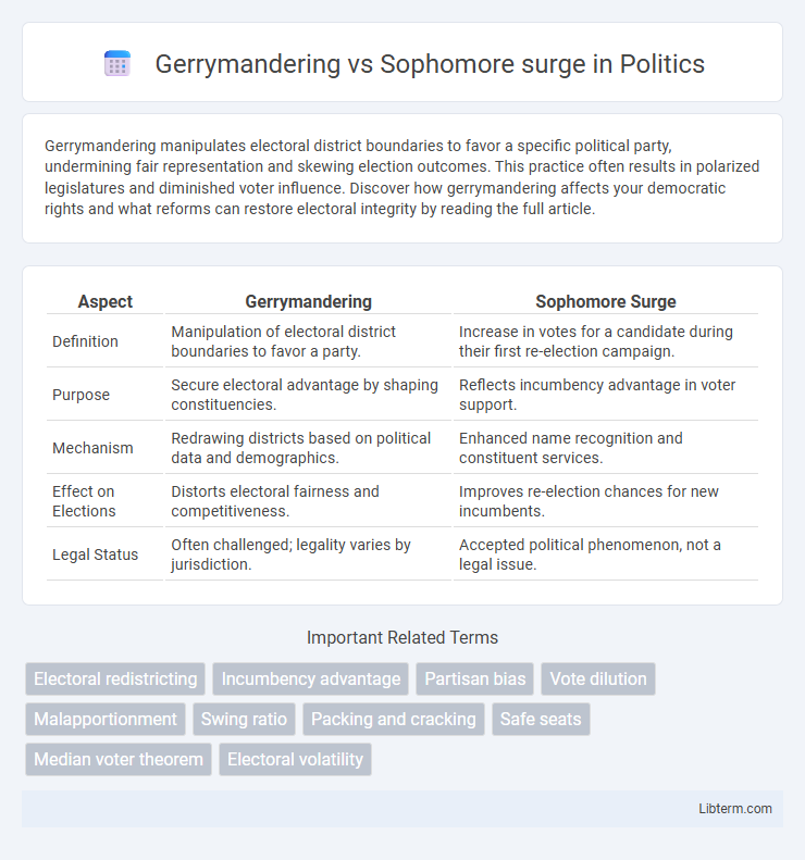 Sophomore surge vs Gerrymandering in Politics - What is The Difference?