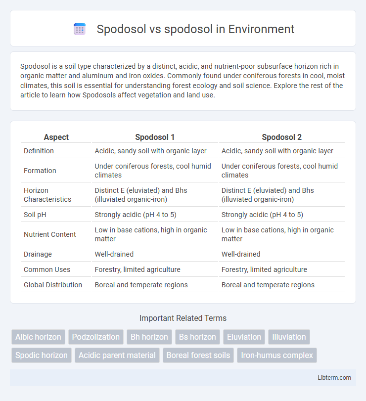 spodosol vs Spodosol in Environment - What is The Difference?