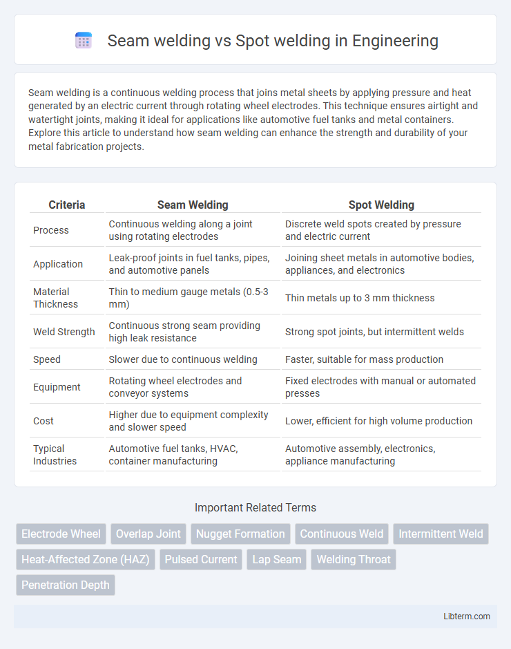 Spot welding vs Seam welding in Engineering - What is The Difference?