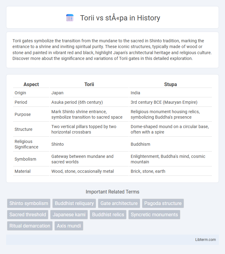 stūpa vs Torii in History - What is The Difference?
