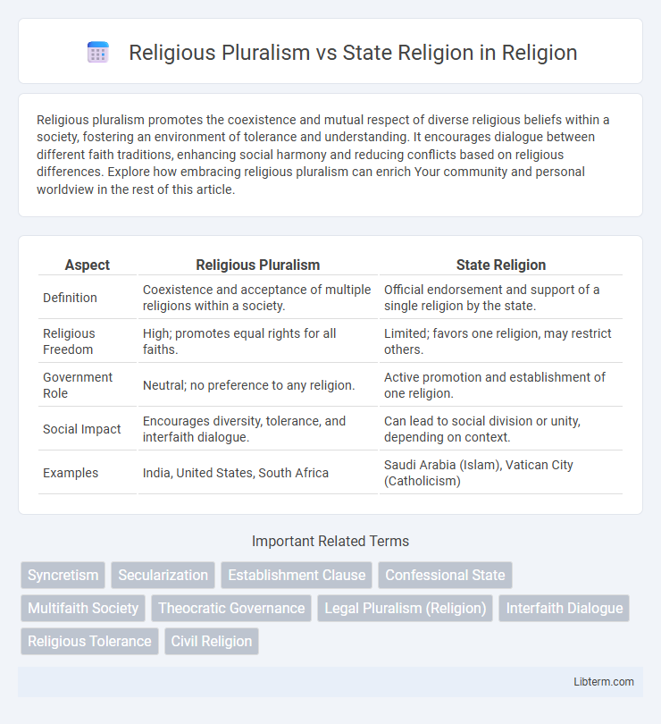 State Religion vs Religious Pluralism in Religion - What is The Difference?