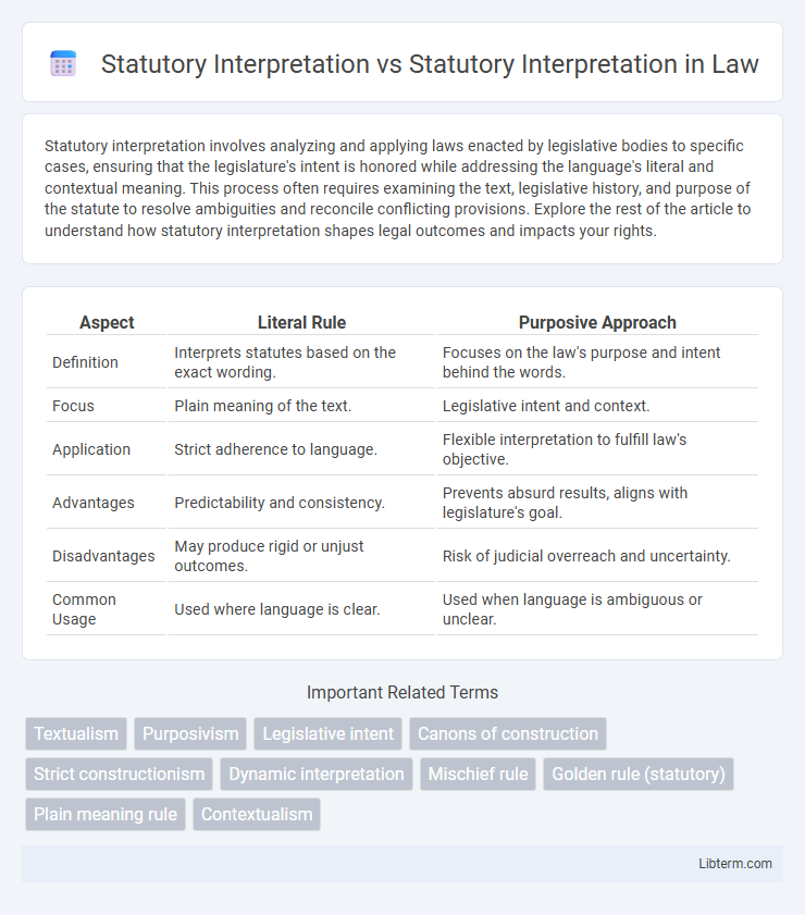 Statutory Interpretation vs Statutory Interpretation in Law - What is The Difference?
