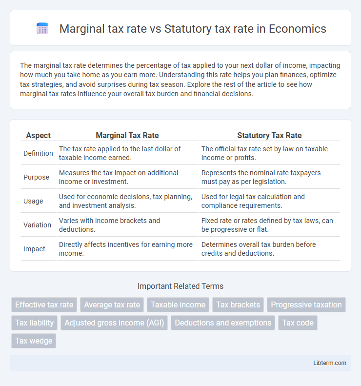 Statutory tax rate vs Marginal tax rate in Economics - What is The Difference?