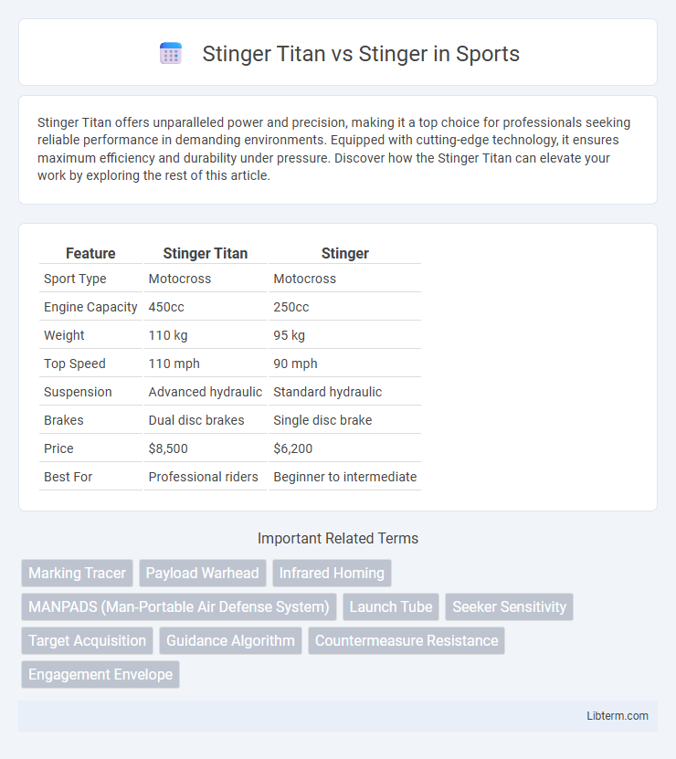 Stinger vs Stinger Titan in Sports - What is The Difference?