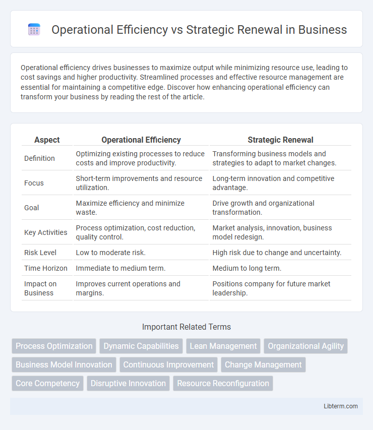 Strategic Renewal vs Operational Efficiency in Business - What is The Difference?