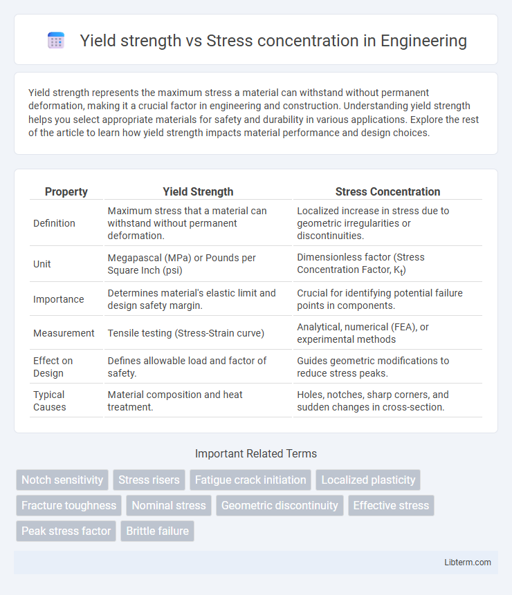 Stress concentration vs Yield strength in Engineering - What is The Difference?