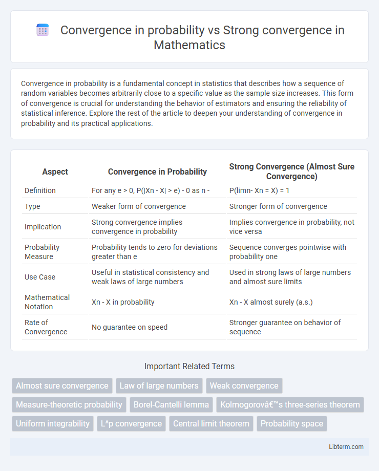Strong convergence vs Convergence in probability in Mathematics - What is The Difference?