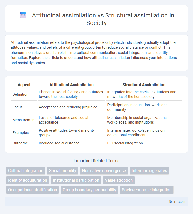 Structural assimilation vs Attitudinal assimilation in Society - What is The Difference?