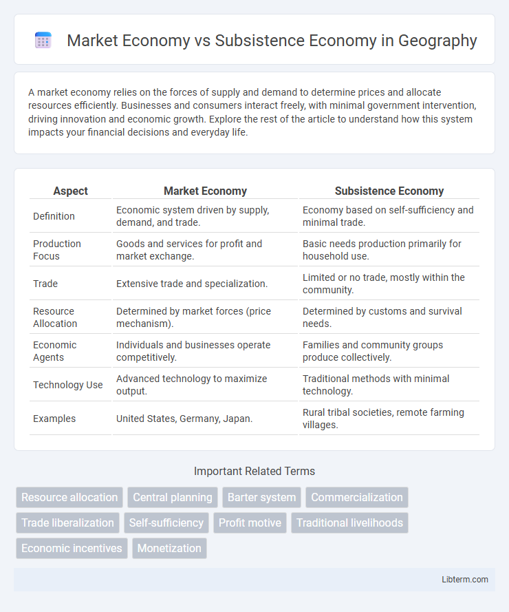 Subsistence Economy vs Market Economy in Geography - What is The Difference?