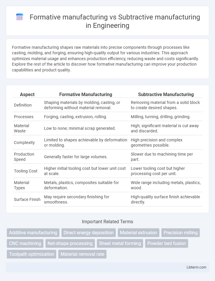 Subtractive manufacturing vs Formative manufacturing in Engineering - What is The Difference?