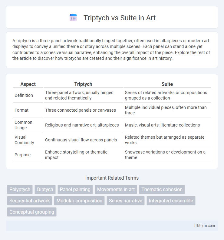 Suite vs Triptych in Art - What is The Difference?