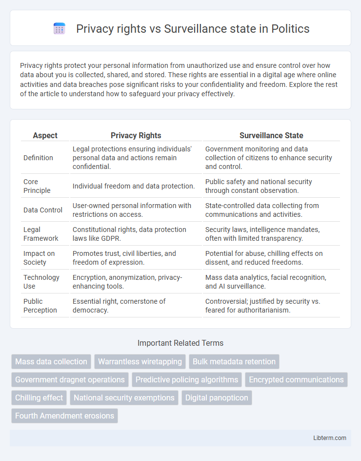 Surveillance state vs Privacy rights in Politics - What is The Difference?