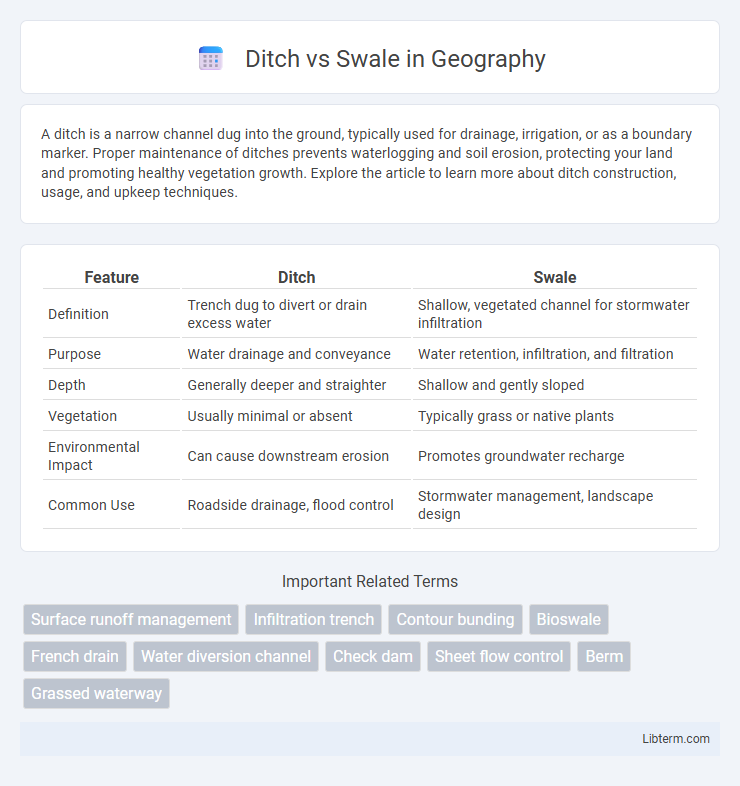 Swale vs Ditch in Geography - What is The Difference?