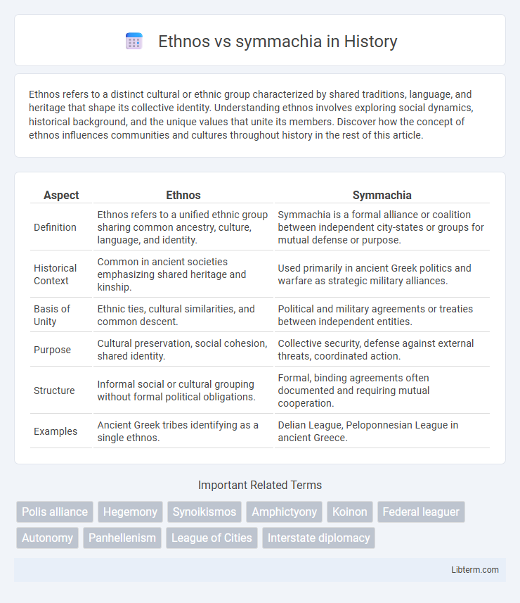 symmachia vs Ethnos in History - What is The Difference?