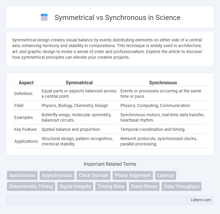 Synchronous vs Symmetrical in Science - What is The Difference?