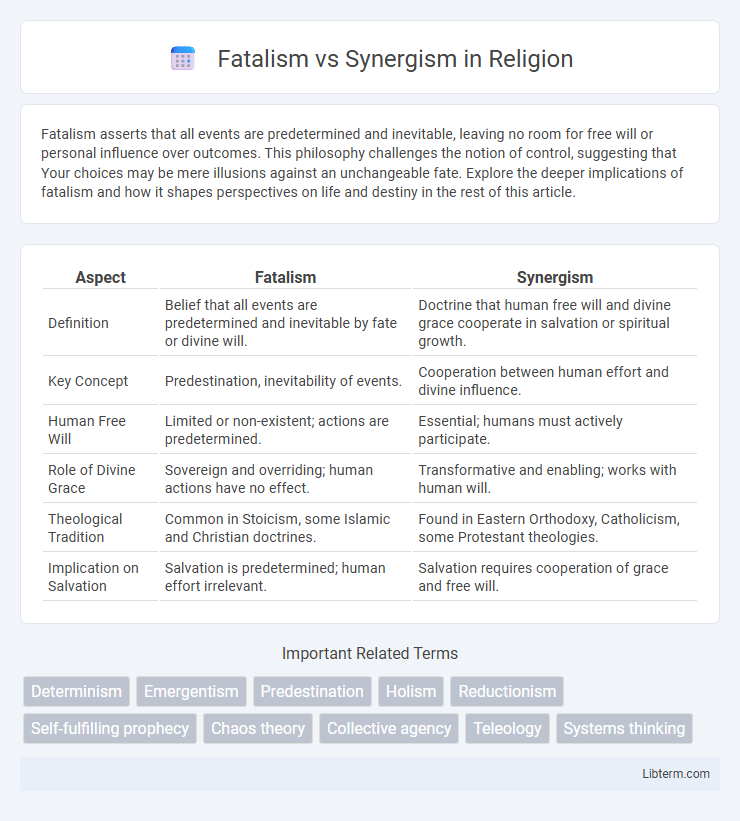 Synergism vs Fatalism in Religion - What is The Difference?