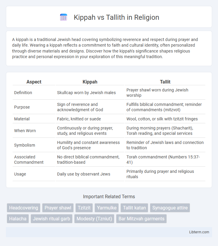Tallith vs Kippah in Religion - What is The Difference?
