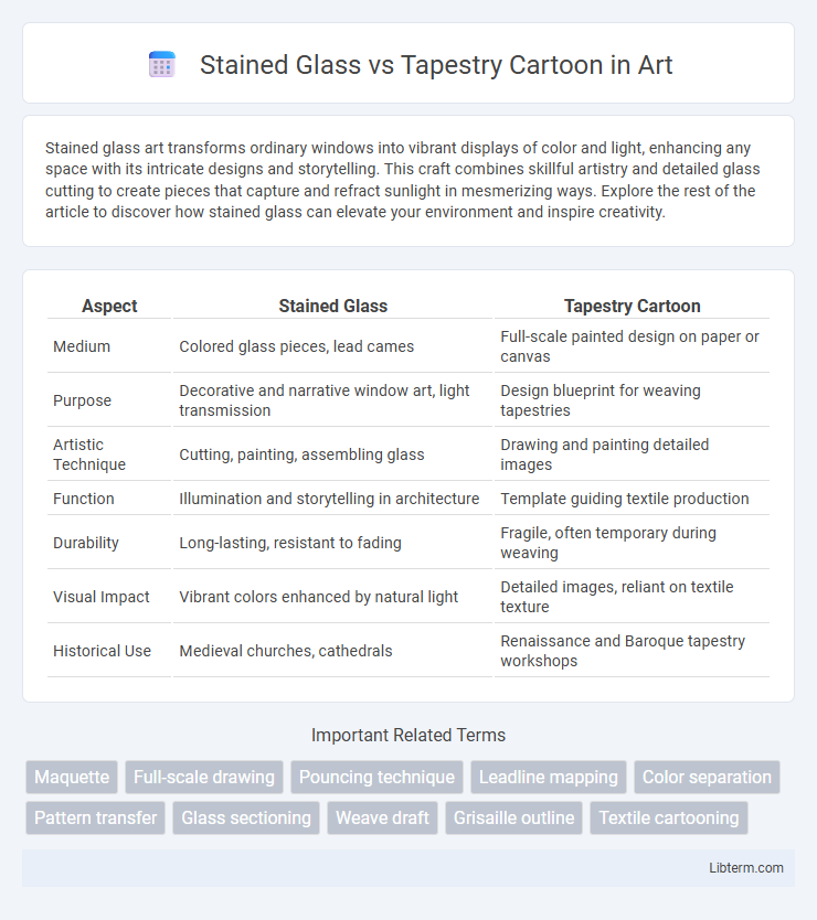 Tapestry Cartoon vs Stained Glass in Art - What is The Difference?