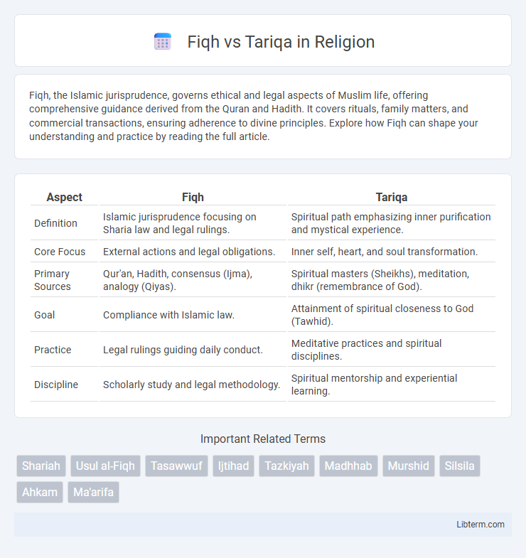 Tariqa vs Fiqh in Religion - What is The Difference?
