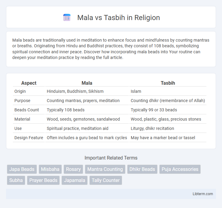 Tasbih vs Mala in Religion - What is The Difference?