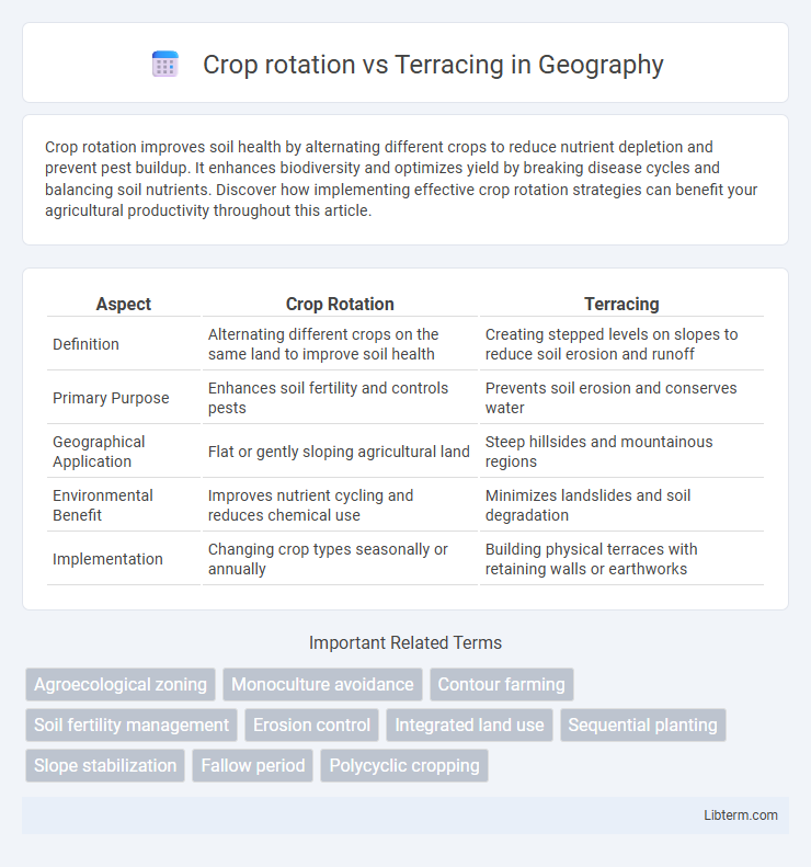 Terracing vs Crop rotation in Geography - What is The Difference?