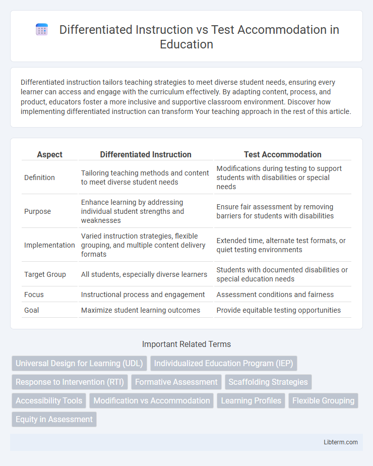 Test Accommodation vs Differentiated Instruction in Education - What is The Difference?