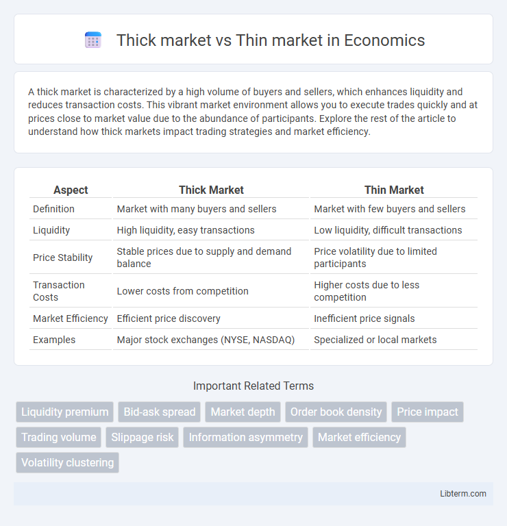 Thin market vs Thick market in Economics - What is The Difference?
